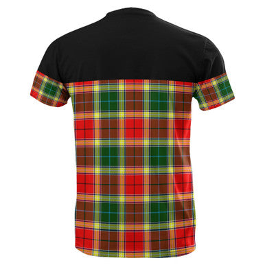 Scottish Gibbs Clan Tartan T-Shirt Horizontal Style Back Side Tartan Plaid