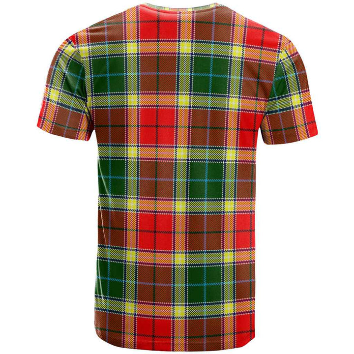 Scottish Gibbs Clan Tartan T-Shirt Back Side Tartan Plaid
