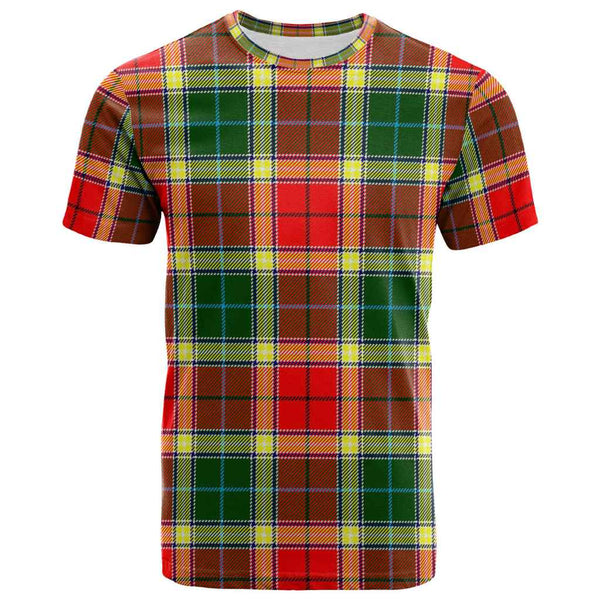 Scottish Gibbs Clan Tartan T-Shirt Front Side Tartan Plaid