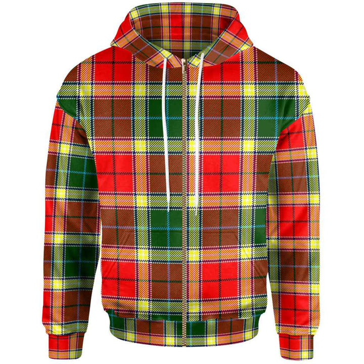 Scottish Gibbs Clan Tartan Hoodie Zip Tartan Plaid