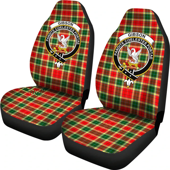 Scottish Gibson Clan Crest Tartan Car Seat Covers 1