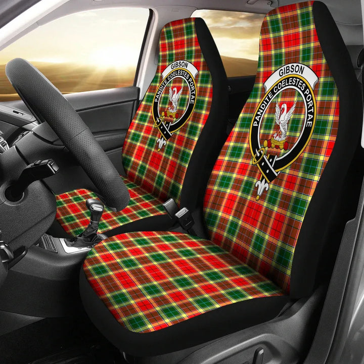 Scottish Gibson Clan Crest Tartan Car Seat Covers 2