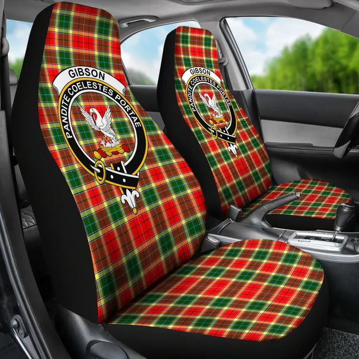 Scottish Gibson Clan Crest Tartan Car Seat Covers 3