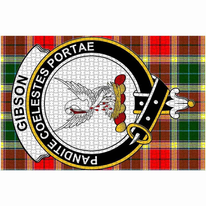 Scottish Gibson Clan Crest Tartan Jigsaw Puzzle 2