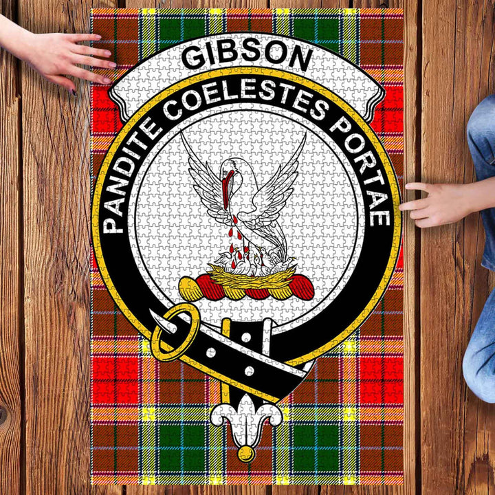 Scottish Gibson Clan Crest Tartan Jigsaw Puzzle 3