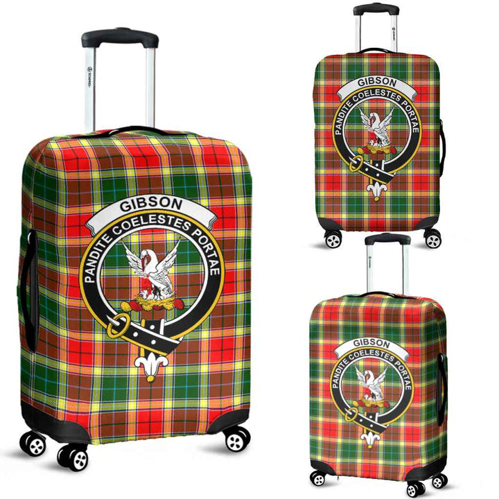 Scottish Gibson Clan Crest Tartan Luggage Cover Tartan Plaid 1