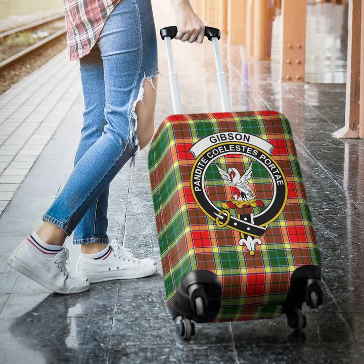 Scottish Gibson Clan Crest Tartan Luggage Cover Tartan Plaid 3