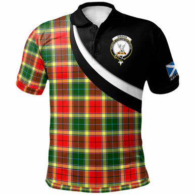 Scottish Gibson Clan Crest Tartan Polo Shirt - Scotland Forever Style Front Side Tartan Plaid
