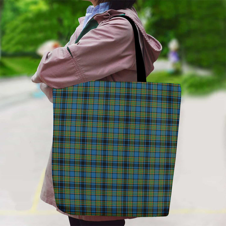 Scottish Gillies Ancient Clan Tartan Canvas Bag With Shoulder Strap Tartan Plaid 2