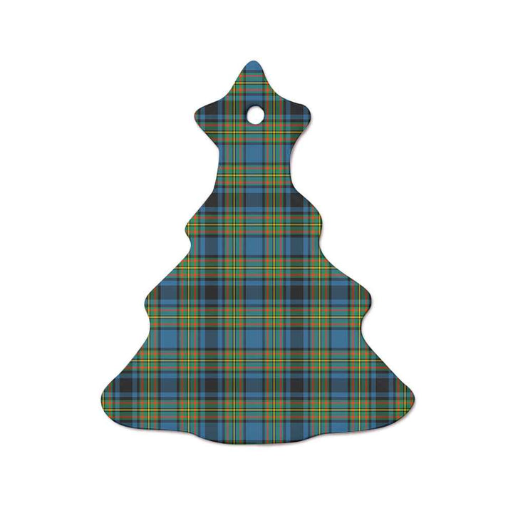 Scottish Gillies Ancient Clan Tartan Ceramic Ornament  Tree Shape Tartan Plaid