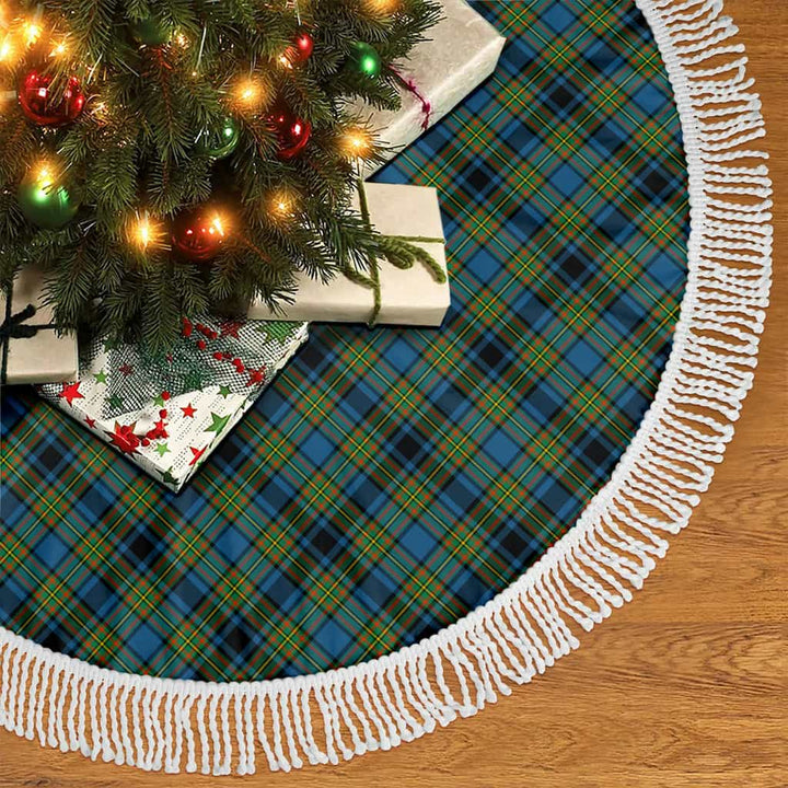 Scottish Gillies Ancient Clan Tartan Christmas Tree Skirt Tassels 2 Tartan Plaid
