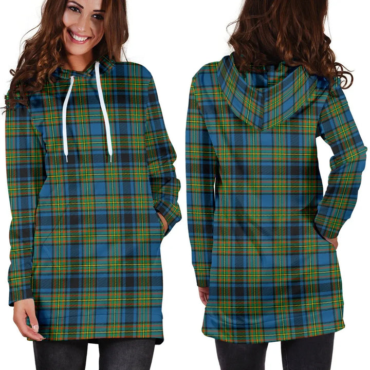 Scottish Gillies Ancient Clan Tartan Hoodie Dress
