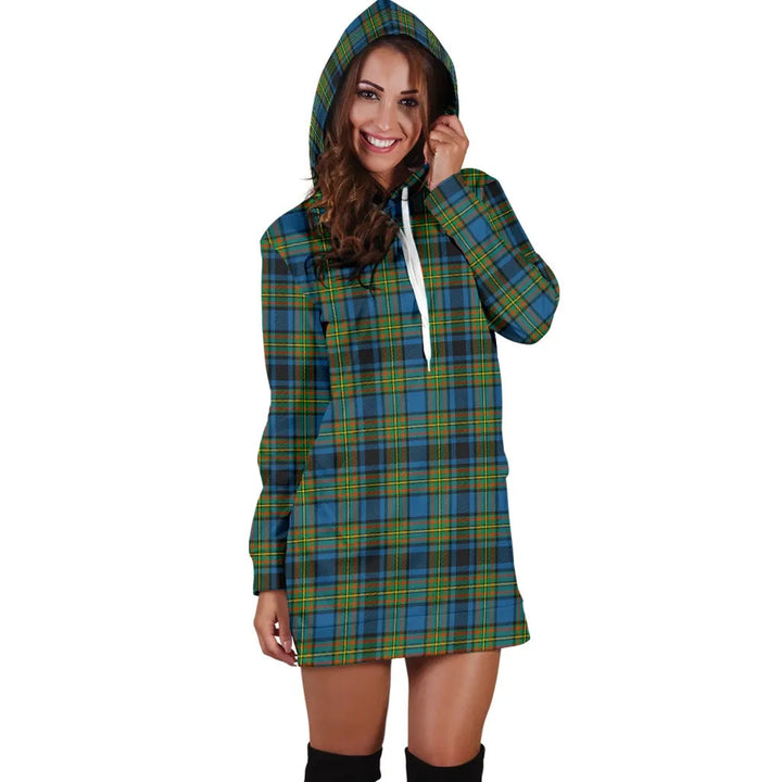 Scottish Gillies Ancient Clan Tartan Hoodie Dress