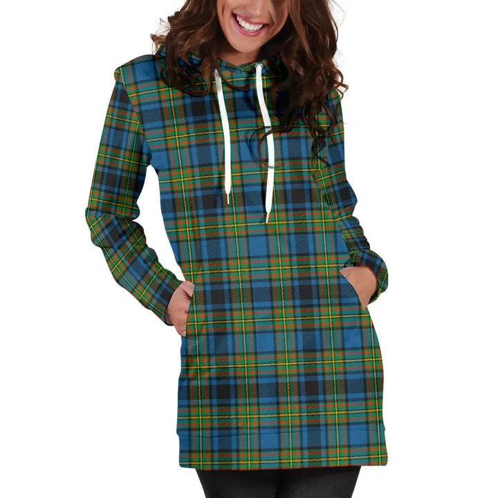 Scottish Gillies Ancient Clan Tartan Hoodie Dress