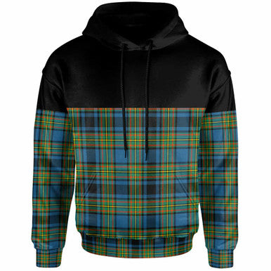 Scottish Gillies Ancient Clan Tartan Hoodie - Horizontal Style Front Side Tartan Plaid