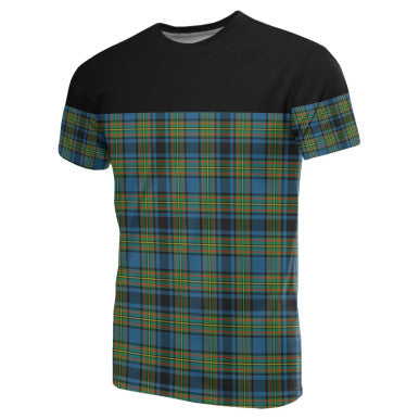 Scottish Gillies Ancient Clan Tartan T-Shirt Horizontal Style Front Side Tartan Plaid