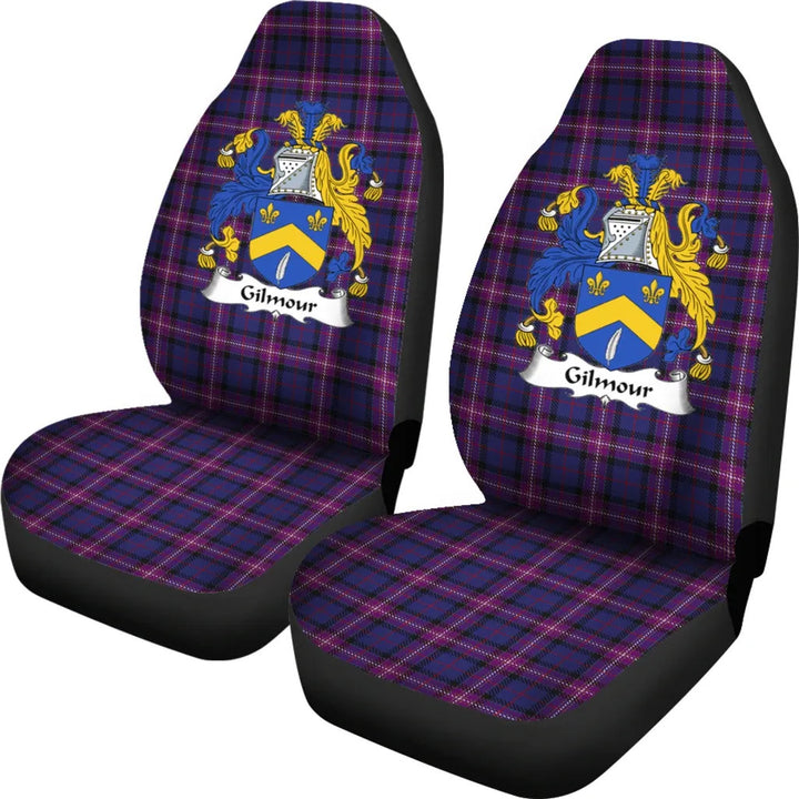 Scottish Gilmour Clan Crest Tartan Car Seat Covers 1