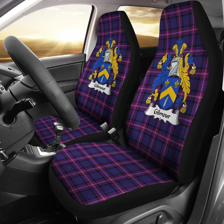 Scottish Gilmour Clan Crest Tartan Car Seat Covers 2