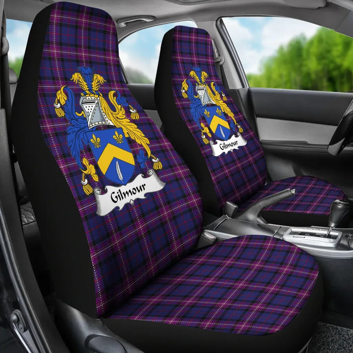 Scottish Gilmour Clan Crest Tartan Car Seat Covers 3