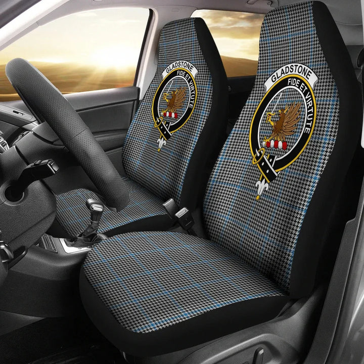 Scottish Gladstone Clan Crest Tartan Car Seat Covers 2