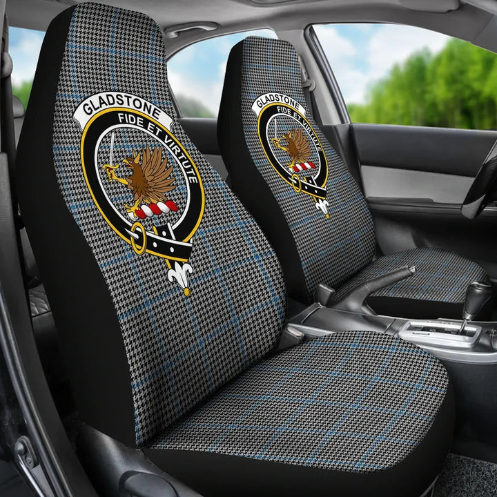 Scottish Gladstone Clan Crest Tartan Car Seat Covers 3