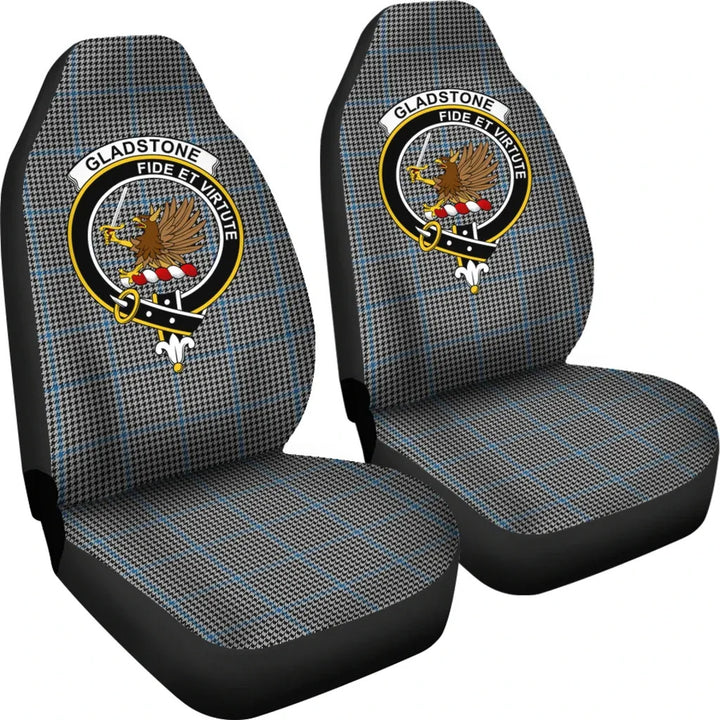 Scottish Gladstone Clan Crest Tartan Car Seat Covers 4