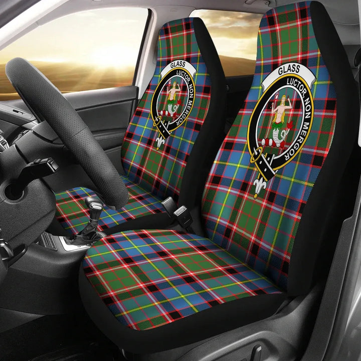 Scottish Glass Clan Crest Tartan Car Seat Covers 2
