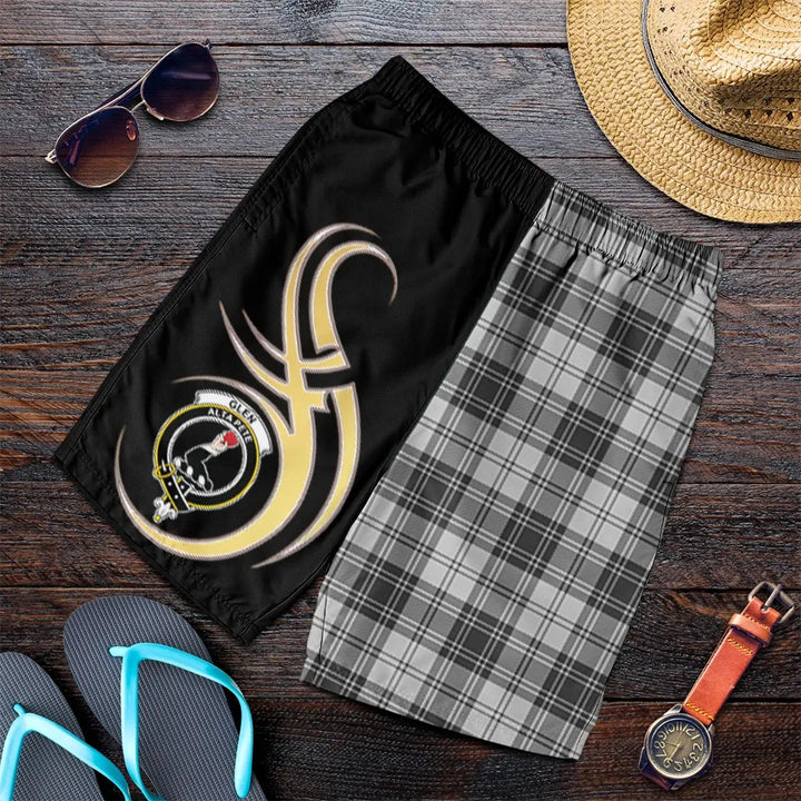 Scottish Glen Clan Crest Tartan Believe in Me Men's Shorts
