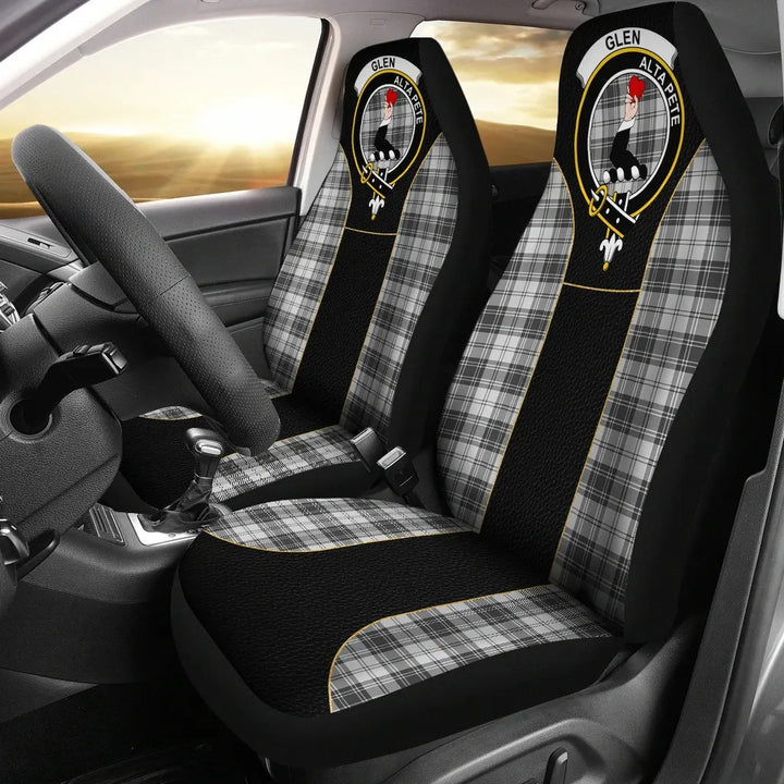 Scottish Glen Clan Crest Tartan Car Seat Covers - Special Style 1