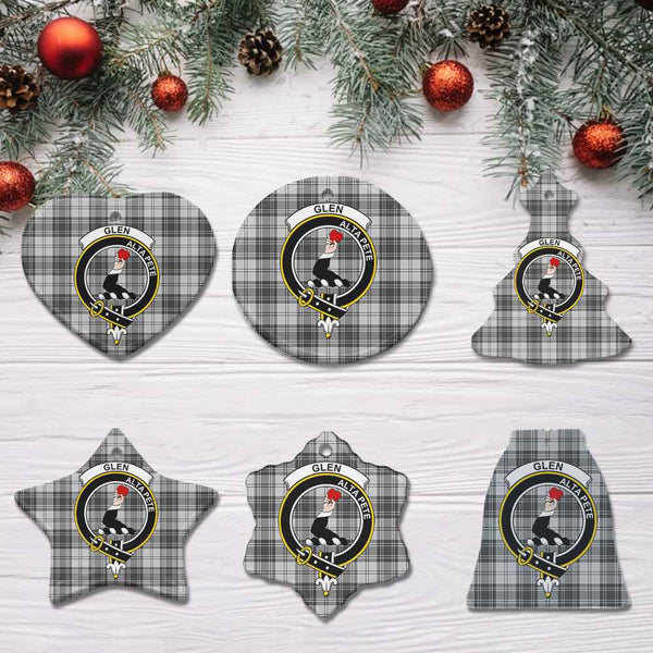 Scottish Glen Clan Crest Tartan Ceramic Ornament All Tartan Plaid