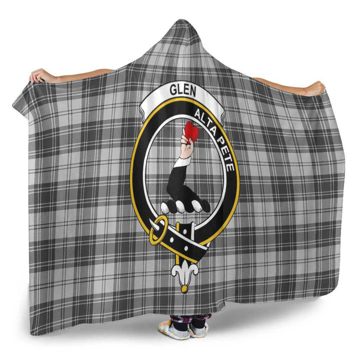 Scottish Glen Clan Crest Tartan Hooded Blanket Tartan Plaid 2