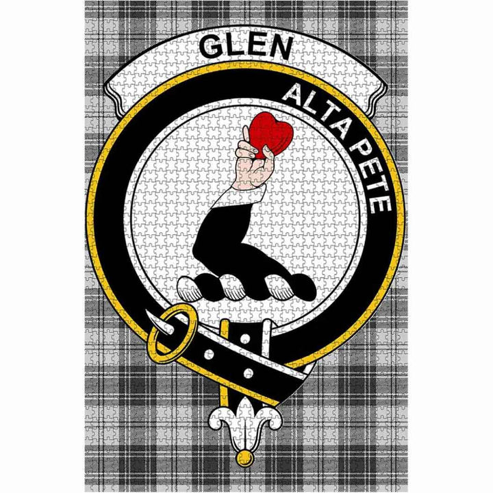 Scottish Glen Clan Crest Tartan Jigsaw Puzzle 1