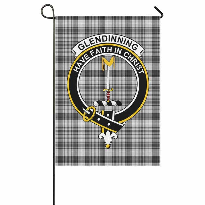 Scottish Glendinning Clan Crest Tartan Garden Flag Tartan Plaid 1