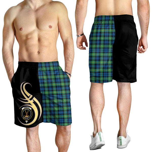 Scottish Gordon Ancient Clan Crest Tartan Believe in Me Men's Shorts