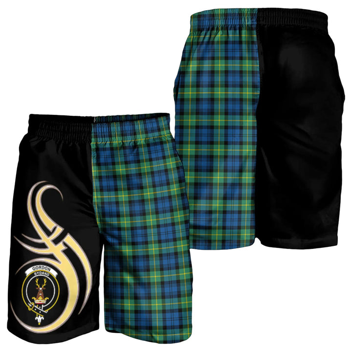 Scottish Gordon Ancient Clan Crest Tartan Believe in Me Men's Shorts