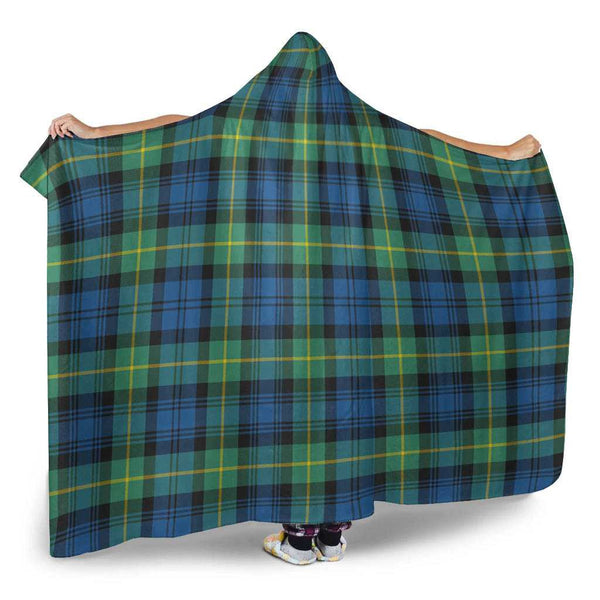 Scottish Gordon Ancient Clan Tartan Hooded Blanket Tartan Plaid 2