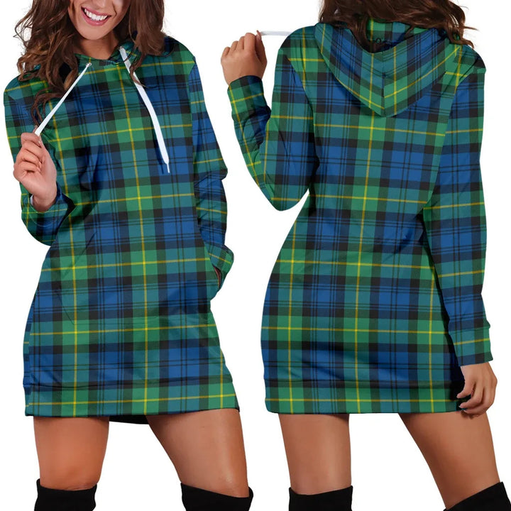 Scottish Gordon Ancient Clan Tartan Hoodie Dress