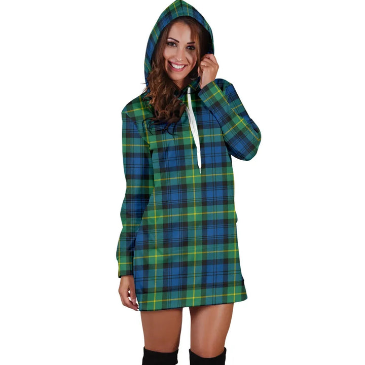 Scottish Gordon Ancient Clan Tartan Hoodie Dress