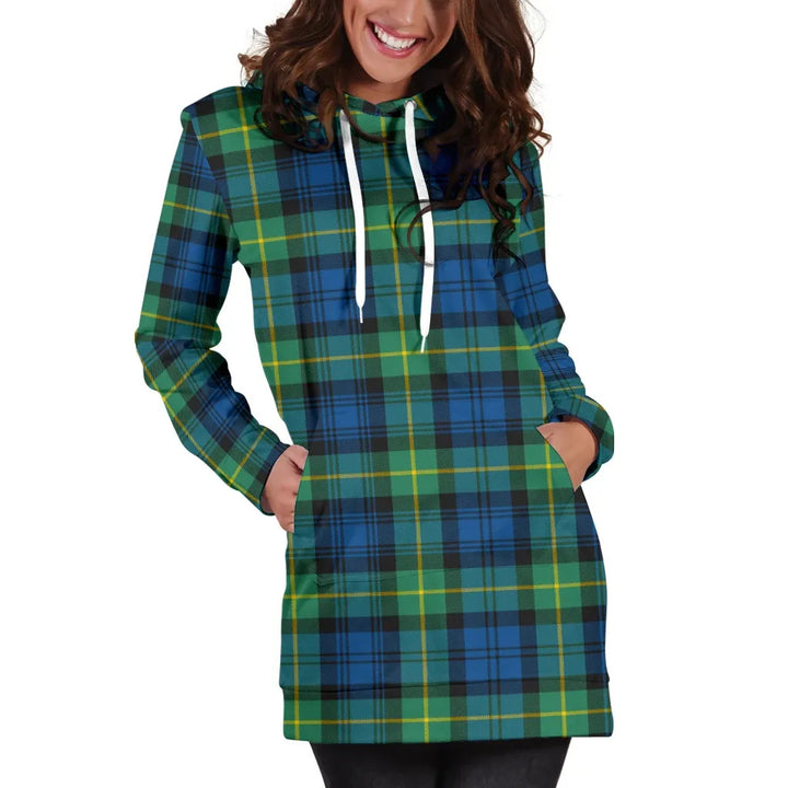 Scottish Gordon Ancient Clan Tartan Hoodie Dress