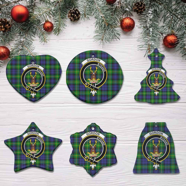 Scottish Gordon Clan Crest Tartan Ceramic Ornament All Tartan Plaid