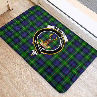 Scottish Gordon Clan Crest Tartan Door Mat Tartan Plaid 2