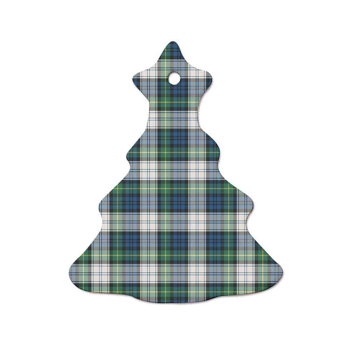 Scottish Gordon Dress Ancient Clan Tartan Ceramic Ornament  Tree Shape Tartan Plaid