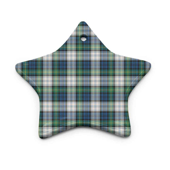 Scottish Gordon Dress Ancient Clan Tartan Ceramic Ornament Star Shape Tartan Plaid