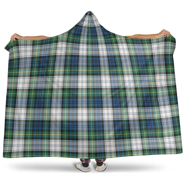 Scottish Gordon Dress Ancient Clan Tartan Hooded Blanket Tartan Plaid 1