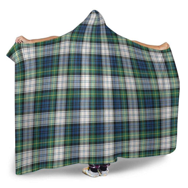 Scottish Gordon Dress Ancient Clan Tartan Hooded Blanket Tartan Plaid 2