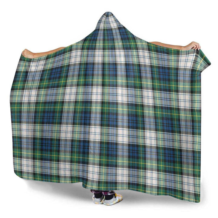 Scottish Gordon Dress Ancient Clan Tartan Hooded Blanket Tartan Plaid 3