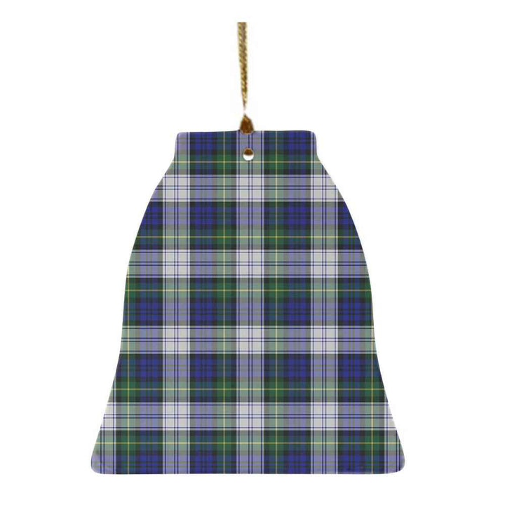 Scottish Gordon Dress Modern Clan Tartan Ceramic Ornament Bell Shape Tartan Plaid