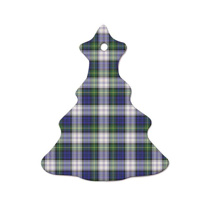 Scottish Gordon Dress Modern Clan Tartan Ceramic Ornament  Tree Shape Tartan Plaid