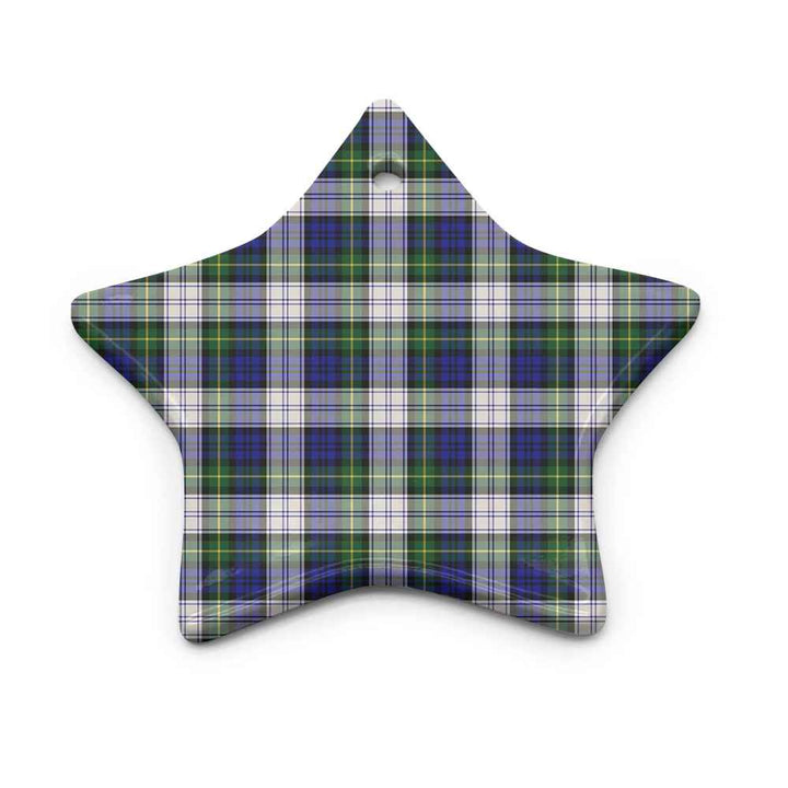 Scottish Gordon Dress Modern Clan Tartan Ceramic Ornament Star Shape Tartan Plaid