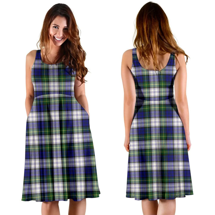Scottish Gordon Dress Modern Clan Tartan Women Midi Dress